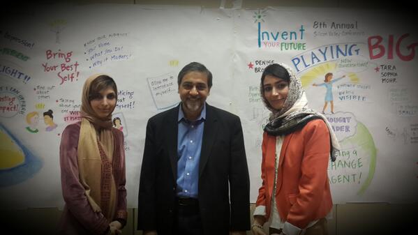 IYFNews's tweet photo. What a day. You inspire us! RT @f_forough: Very amazing talk w @wadhwa on #Afghanistan #IYFSV14 @RoyaMahboob http://t.co/1inreS5zL6