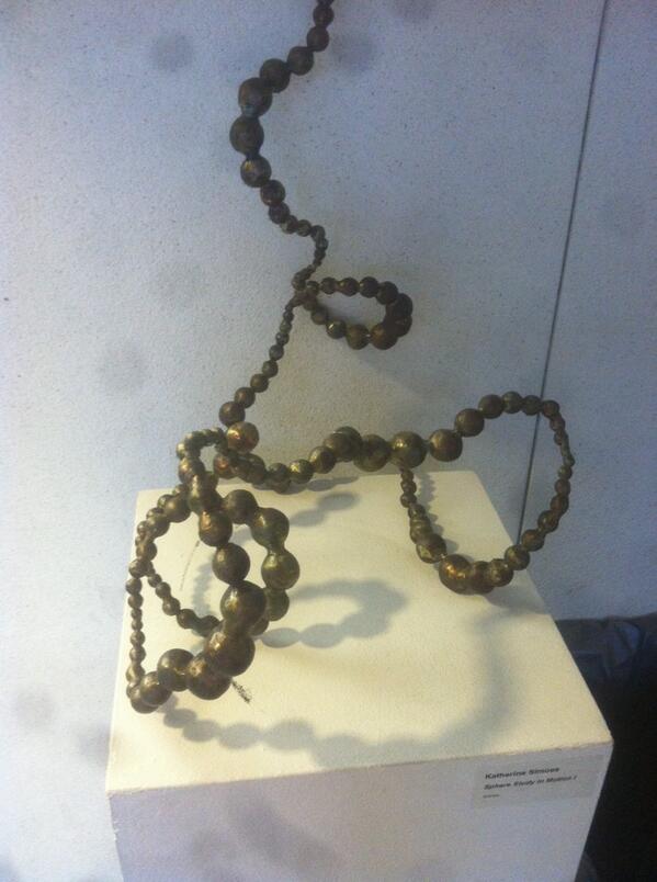 ClassicConn's tweet image. Proudly displays a sculpture made of anal beads