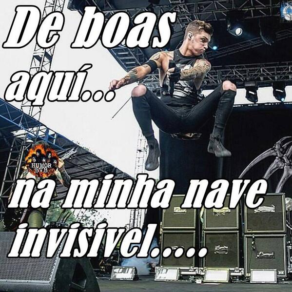 SupportScreamo's tweet photo. Andy: De boas aqui na minha nave invisivel u-u
Curtam no face: https://t.co/TJtH37hPbe
~TioDasPedrinhas http://t.co/D3I3yVfUrC