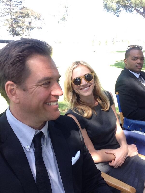 M_Weatherly's tweet image. Weatherly and Wickersham! Making the #ncis