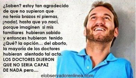 ranch15's tweet photo. “@thinktad: Nick Vujicic, agradece que sus padres no lo abortaron #OpcionesDeVida http://t.co/HBV9AyN0t2”