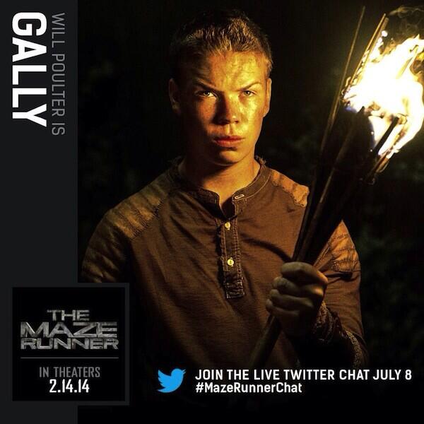 MazeRunnerRP's tweet photo. Gally || Will Poulter || Open || http://t.co/fC3Qog0WTl