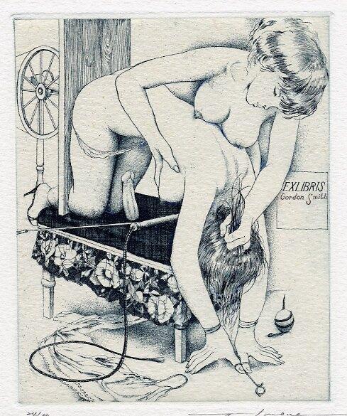 17+ RT <a href="/yun_chuang/">芸窗</a>: 这张藏书票。。。Ex-Libris Gordon Smith via randomindex.wordpress.com/2010/09/16/alp…