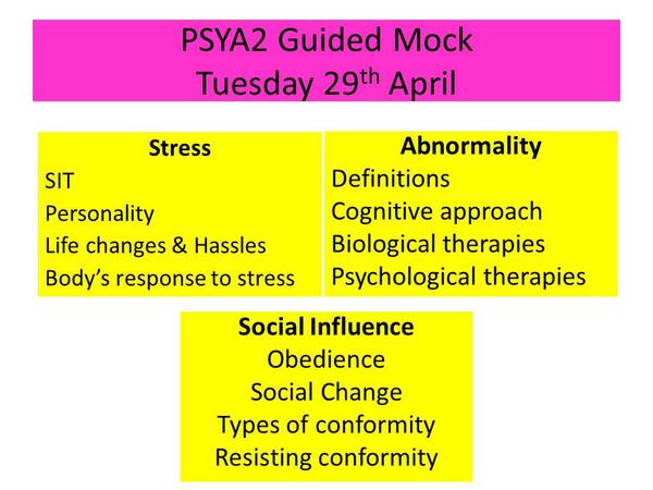 PsychJC's tweet image. #PSYA2 #Guidedmock #Timetorevise #Year12