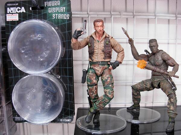 フィギュア ネカ NECA ディスプレイ ブラック プレート型ディスプレイスタンド FIG]アクションフィギュア用 4セット スタンド その他