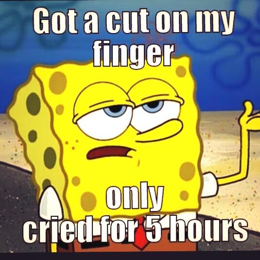 TBBGUERRA's tweet photo. @Gonziii24 😭😭😭 it hurts so bad. Finger cuts are the worse.. http://t.co/gnZFAGIq1U