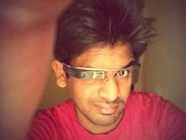 sgadagi's tweet image. &quot;@RaviTamada: Am one of the lucky few glass developers #throughGlass #googleglass #androidhive http://t.co/lV8GSkjAmN&quot;
