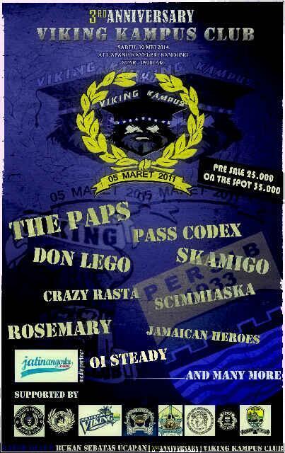 #3rdAnniversary <a href="/vikingkampus/">Viking Kampus Persib Club</a> Pussenkav, Jl.Salak, Gatsu Bdg l Sabtu 10 Mei 2014 l 085722082007 l <a href="/GDITNS2010/">Geodesi ITENAS 2010</a>