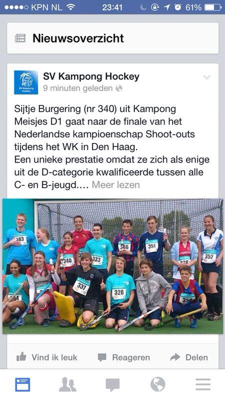 Trots op onze Sijtje! #kanjer #shootouts #finale