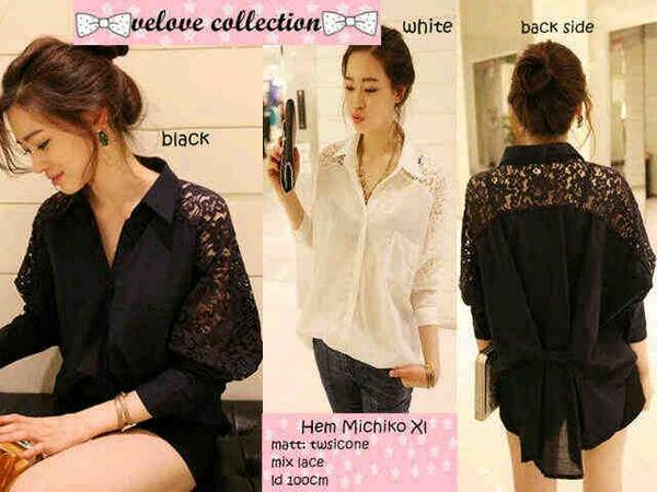 @Lisnavandita k-Hem Michiko xl ~Mat_ Twiscone mix lace ~ Fit M-XL idr 88rb