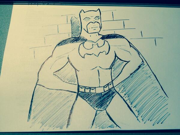 CrusaderZero6's tweet image. Got bored on the night shift. I'm no artist, but it IS #batmanweek, so what the heck.