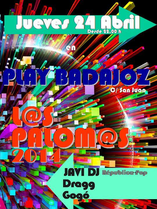 Este Jueves, en PLAY, empezamos a calentar el ambiente para Los Palomos. <a href="/FTriangulo/">Fundación Triángulo</a> Dragg, Javi DJ (República), Gogó