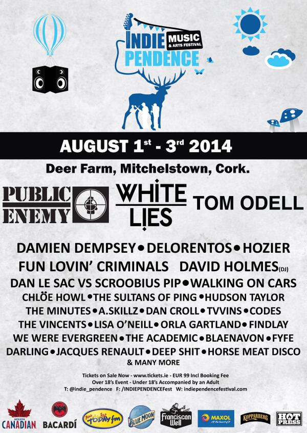 Indie_pendence's tweet photo. RT - Competition Time! Retweet our new poster for a chance to win 2 weekend camping tickets! #INDIE14 #GoodLuck http://t.co/NPQmgHjgPa