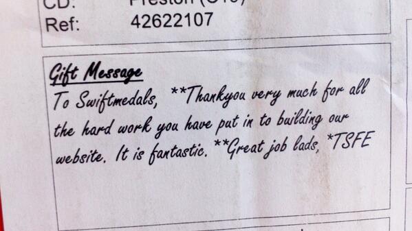 SwiftVisual's tweet image. Its always nice to hear our clients are happy with our work!