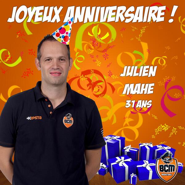m Basketball A Twitter Joyeux Anniversaire Julien Mahe Coach De Nos Espoirs Champions De France Fete Ses 31 Ans Aujourd Hui Tousbcm Http T Co 1ggq3rjspe