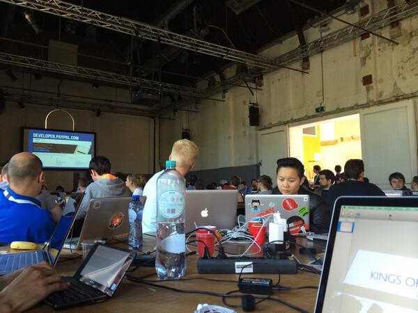 re2005's tweet image. Starting the #hackbattle #kingsofcode #amsterdam 2014