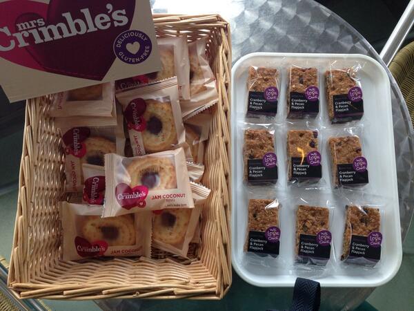 We now sell gluten free flapjack and biscuits as well as gluten free pies!!