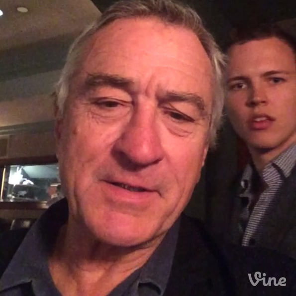 Tribeca's tweet photo. Our co-founder Robert De Niro just got into the Vine game: http://t.co/6Q8XosOK9V #bob @vineapp @jeromejarre #tff2014 http://t.co/ruYwhwYsoS