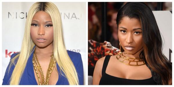 Suena <a href="/NICKIMINAJ/">Nicki Minaj</a> con #starships y nos preguntamos... Cómo te gusta más rubia o morena? Rubia RT morena Fav!