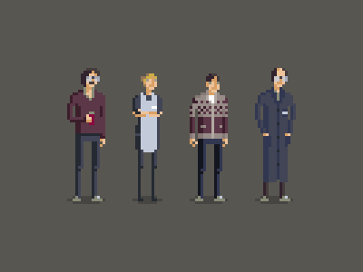 davegrey's tweet photo. #Derek and friends in pixels to celebrate #derek2 @rickygervais http://t.co/xR5qdfnAwE #kindnessismagic http://t.co/XCVQndF7nV