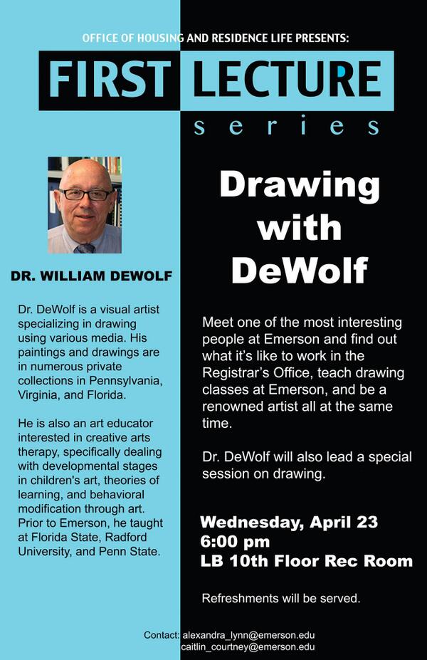 LilBuilding's tweet image. Drawing with DeWolf is tonight at 6 on the 10th floor! Be there or be square!