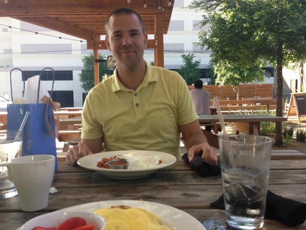 Celebrating @justinlathrop birthday Company Cafe style. Love him.