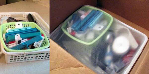 Use Press'n Seal® wrap to keep smaller items tightly in place: bit.ly/1pqLctl #movingtip #storagetip