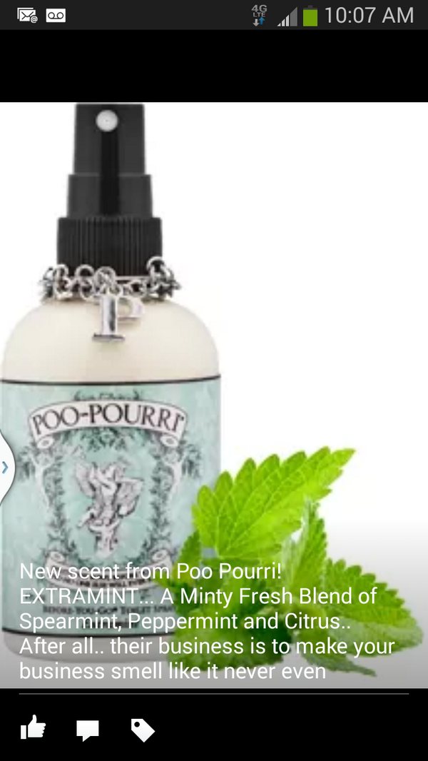 ENC_ada's tweet image. New from Poo Pourri!  Extramint.It's their business to make your business smell like it never happened! #spritzb4ugo