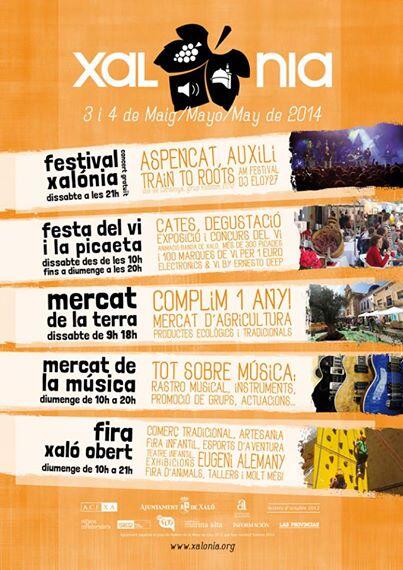 #Xalònia #festadelvi #mercatdelaterra a #Xaló #MarinaAlta dies 3 i 4 de maig