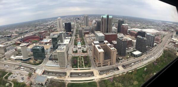 View from the top of the arch!