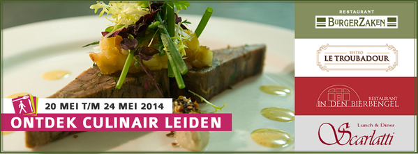 Ontdek Culinair Leiden door middel van een 4-gangen stadswandeling. Een culinaire reis langs 4 restaurants in Leiden.