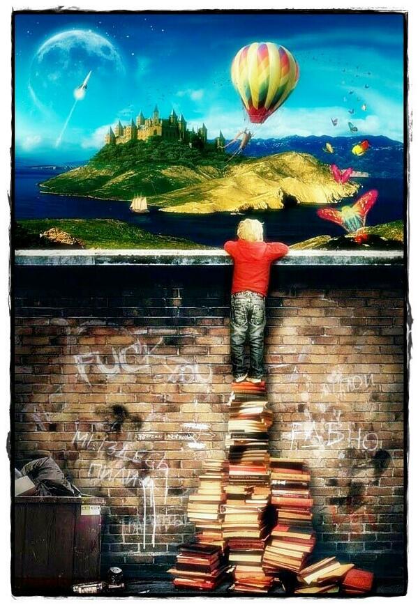 paco_pio's tweet photo. Un libro es el mejor peldaño para asomarse al  maravilloso mundo de la fantasía. Feliz día del libro. http://t.co/dj77xlTPaZ