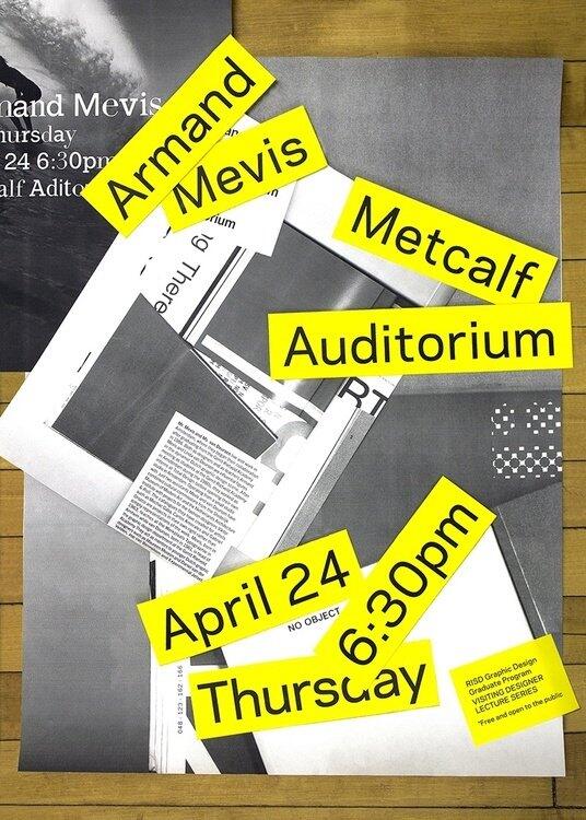 risd_gd's tweet photo. Tomorrow! Renowned Dutch designer Armand Mevis lectures 6:30pm @RISDMuseum free/open to public http://t.co/3aPxnnEClm http://t.co/MnncEytqdC