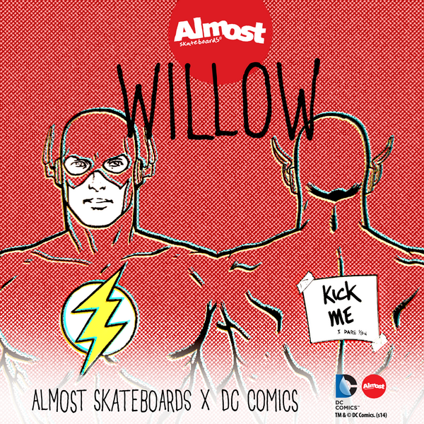 almostskate's tweet photo. Willow #TheFlash
#AlmostDCcomics boards out now at finer skate shop world wide!
#AlmostSkate #HaveFunSkateEverything http://t.co/mUNy1LF6Ni