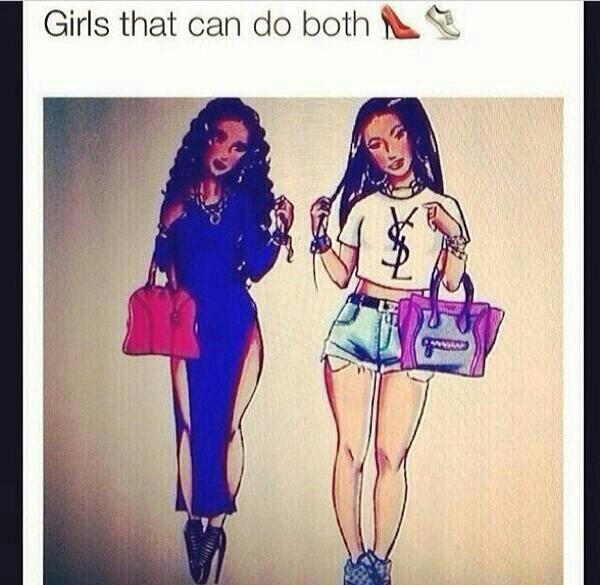 AdorablePost's tweet image. A woman who can do both 👌😌😍