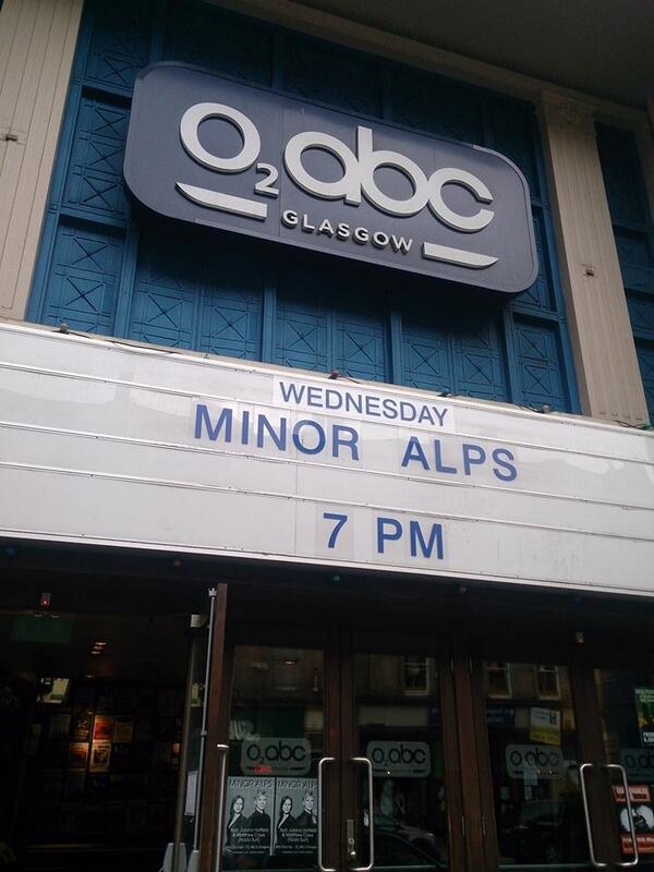 First show tonight-Glasgow