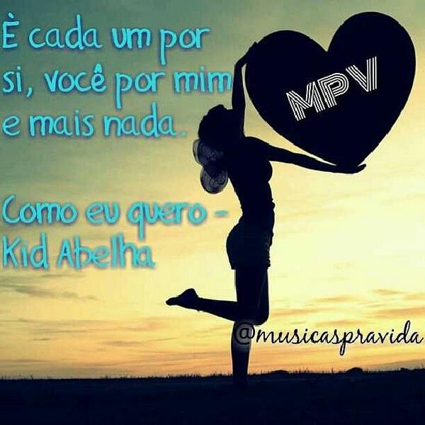 ClauRossas's tweet image. Uh! Eu quero você, como eu quero! #kidabelha #comoeuquero #musica #amor #voce #nossa #nossacançao #musicaspravi...