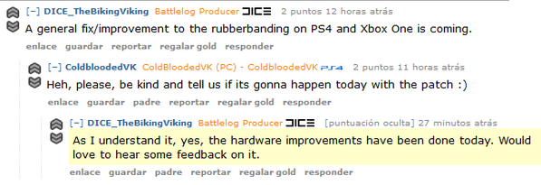 BFBulletin's tweet image. DICE confirms that #PS4 and #XboxOne have received some server hardware improvements today. Via #Reddit
