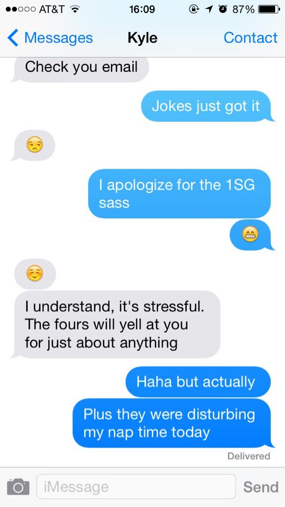 okaysarahk's tweet image. Real friends understand your #rotcproblems