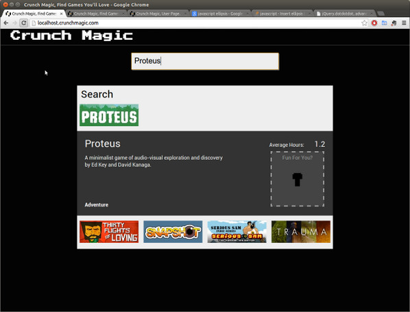 crunchmagic's tweet photo. Screenshot of the upcoming site redesign: http://t.co/0MtlLmK6Df
