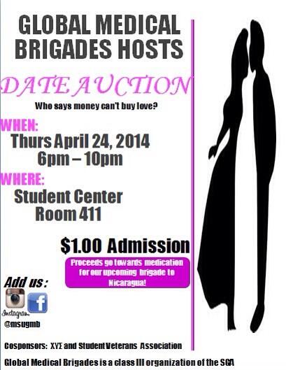 MSUGMB's tweet image. DATE AUCTION TOMORROW!!! SC 6pm-10pm. Dates held over Pizza right after bidding period! #fun #meetnewppl