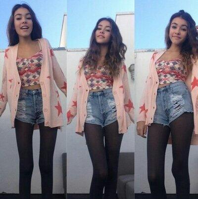 high waisted shorts and tights