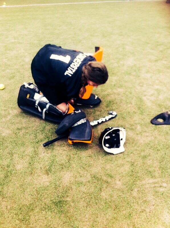 Special day: back on the field after 1,5 year! FEELS INCREDIBLY GOOD! #hockey #goalie #injury #brain #didit #thankful