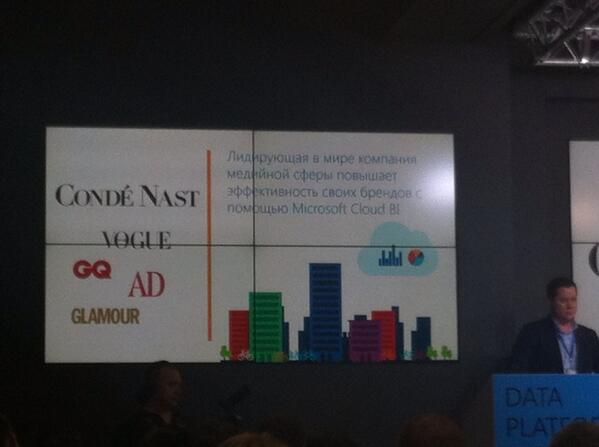 KoprowskiT's tweet image. Need you Microsoft Cloud BI case? Look for this media company by Benjamin #sqlserver #sql14 #hadoop #DataPlatformDay