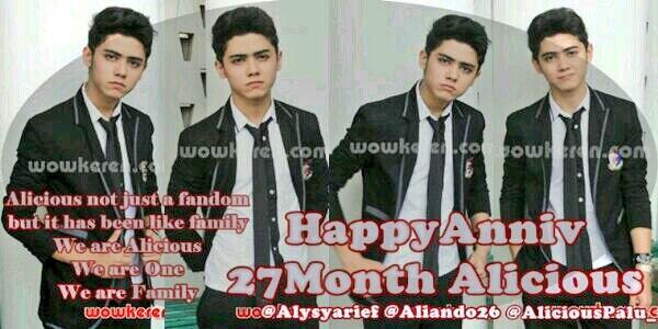 alysyarief's tweet photo. Happy annive @alicious_resmi ke 27 bulan makin kompak iya :) maaf  telat baru bisa on . Tx supportnya love you all http://t.co/bbSBdUf0Vz