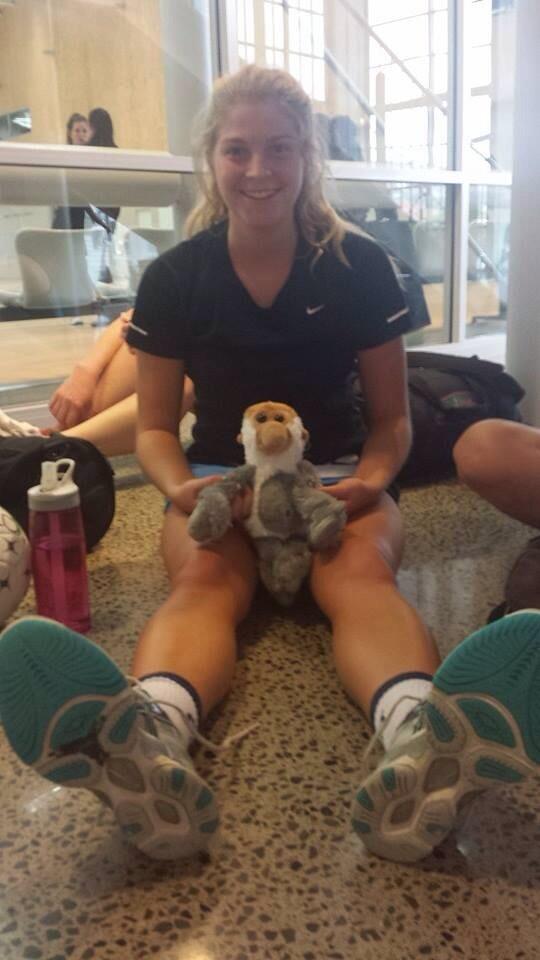 SMOGNetball's tweet image. Smog 3 MVP Danielle with their mascot... Can you guess what it is??