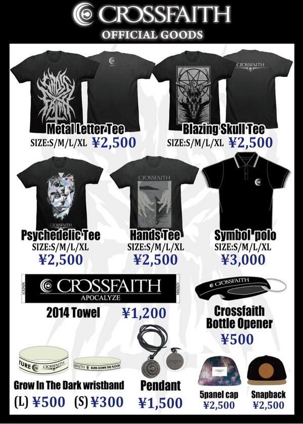 NEWS】本日の札幌公演より新作グッズを販売します。OPEN後よりの販売
