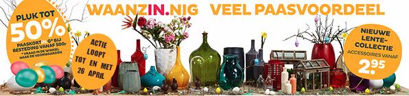 Waanzinnig veel #Paasvoordeel bij #Woonrijk!   Pluk een #Paasei uit onze Paasboom met een spectaculaire verrassing!*