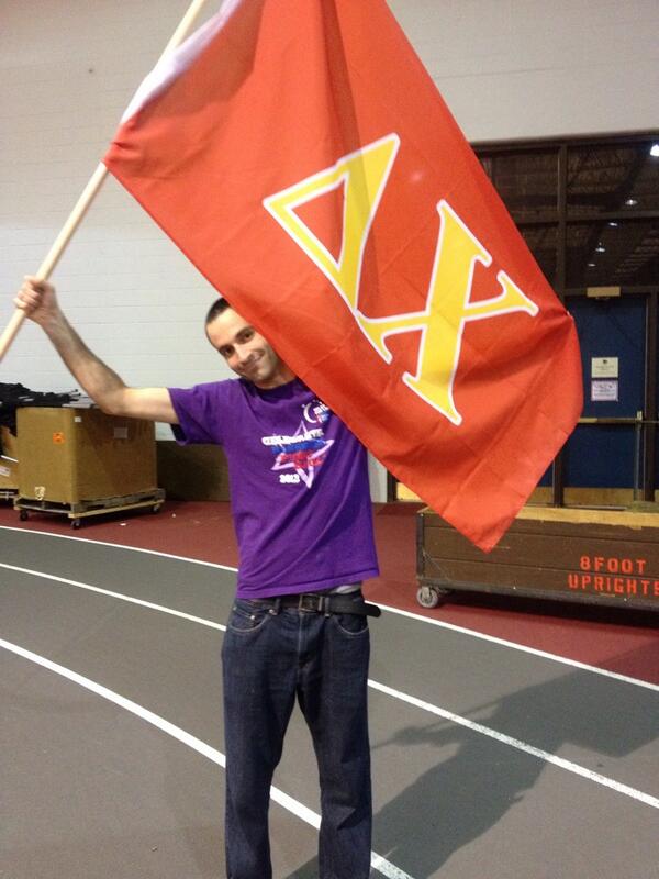SEMO_Relay's tweet photo. @SEMO_delta_chi going strong on the track! #SEMOFightsBack http://t.co/fP9Skw0dOh