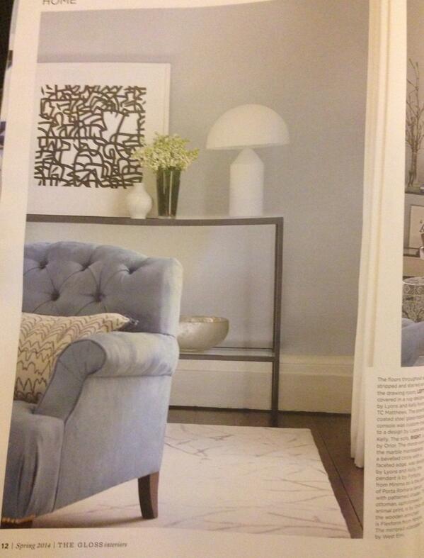 In today's <a href="/TheGlossMag/">TheGlossMag</a> Interiors, works by Samuel Walsh from SO Fine Art Editions. Get your copy today!